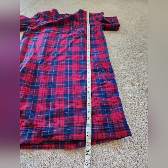 Madewell Women Short Sleeve Plaid Dress Size XSmall Red Blue Cotton Summer - Picture 3 of 6